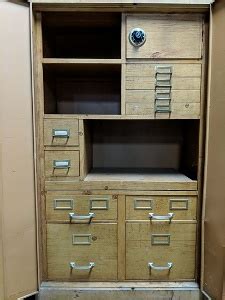 vintage Cole Steel metal cabinet w/safe inside